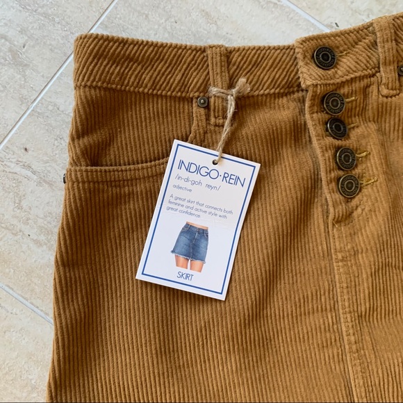 Indigo Ren Cotton Brown Corduroy Mini Skirt | 25 - Picture 4 of 8